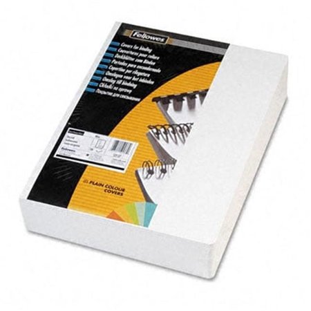 FELLOWES Fellowes 52137 Classic Grain Texture Binding System Covers  8 3/4 x 11 1/4  White  200 per Pack 52137
